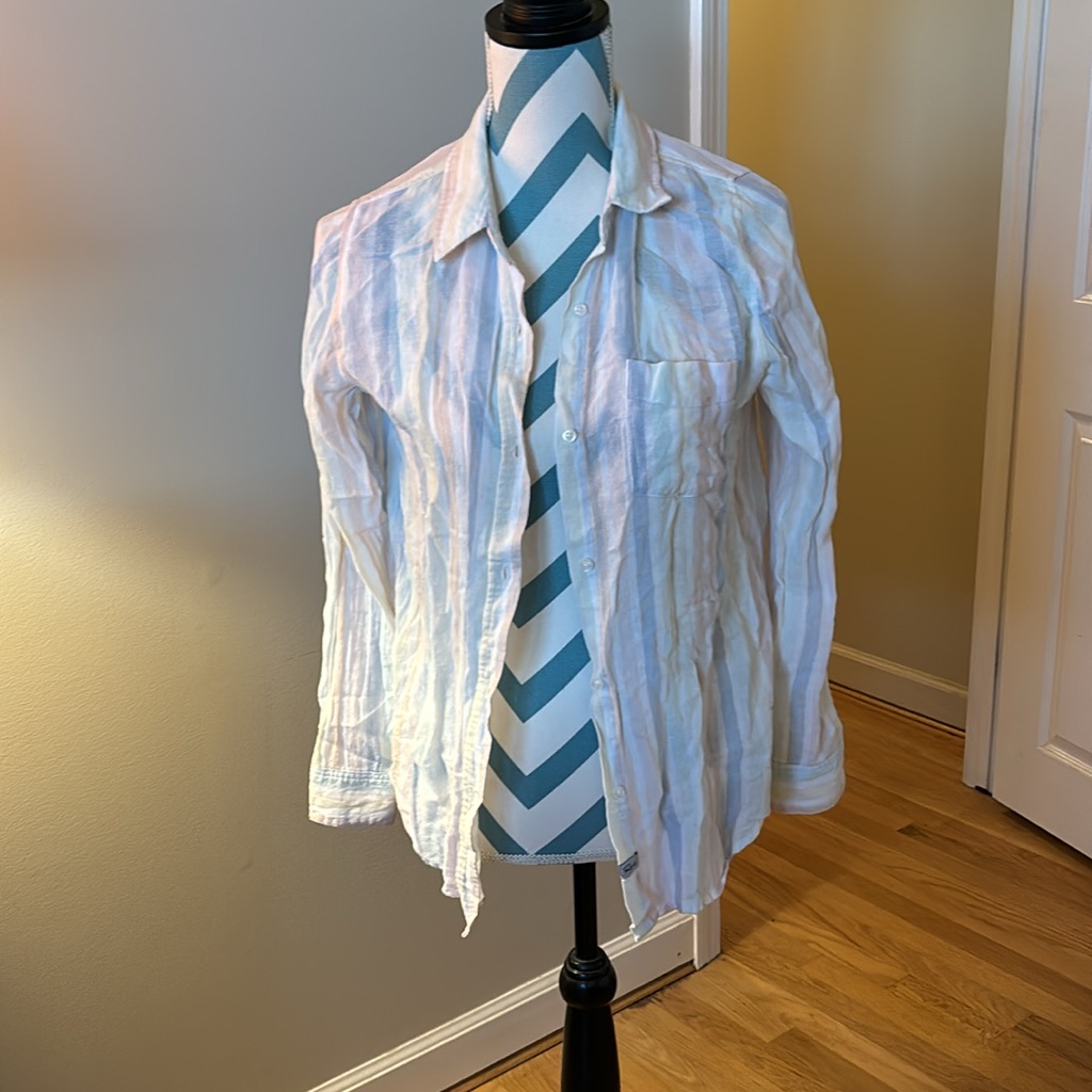 Rails Rainbow Striped Button-Down